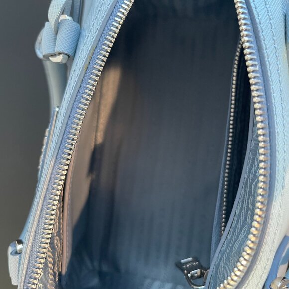 Prada Astrale Saffiano Lux Leather 2Way Bowling Bag - Preowned - Picture 10 of 13